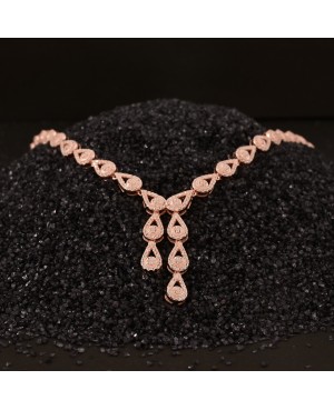 Rose Necklase+Stud