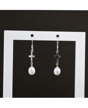Peal Earrings (with stone)