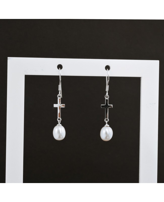 Peal Earrings (with stone)